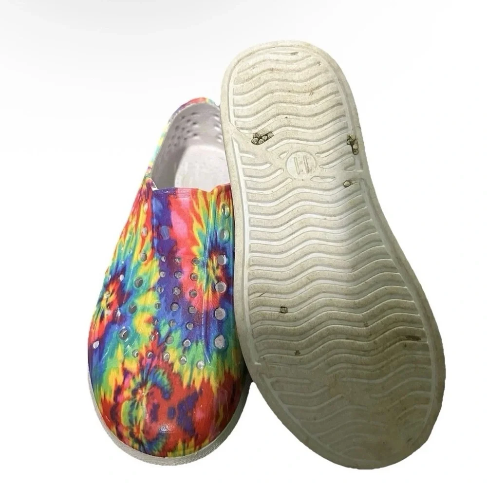 Toddler Rainbow Tie Dye Slip On Water Sneaker Shoes Size 11